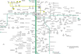 Darstellung der Buslinie 283 in Erlangen