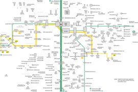 Darstellung der Buslinie 286, 287 in Erlangen