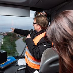 Lokalforum Haundorf 2019: Besichtigung der Strecke mit dem Bus