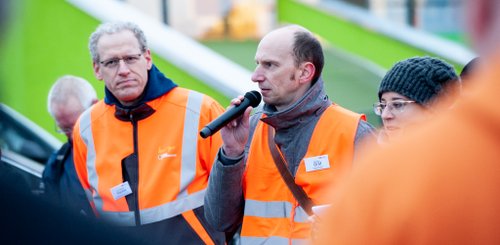 Lokalforum Herzo Base 2020: Florian Gräf erklärt den Streckenabschnitt