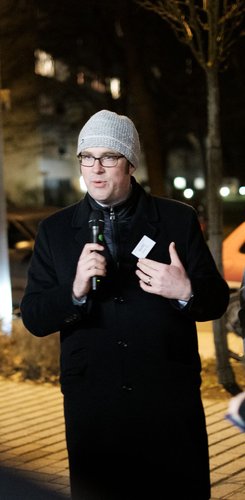 Lokalforum Erlangen Süd 2019: Dr. Florian Janik spricht zu den Teilnehmenden