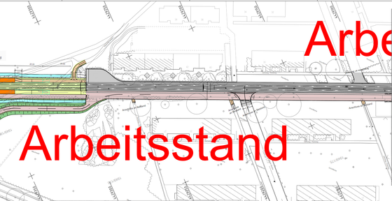 Aktueller Planungsstand in der Friedrich-Bauer-Straße