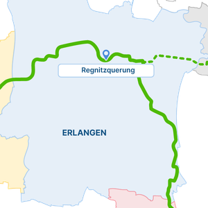 Die StUB-Strecke: Regnitzquerung