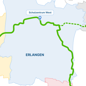 Die StUB-Strecke: Alterlangen