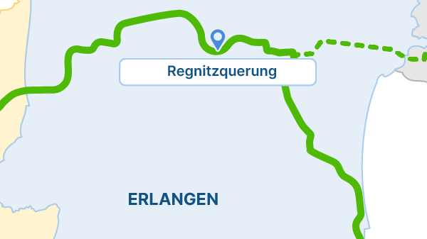 Die StUB-Strecke: Regnitzquerung