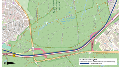 StUB Neue Streckenführung B 4