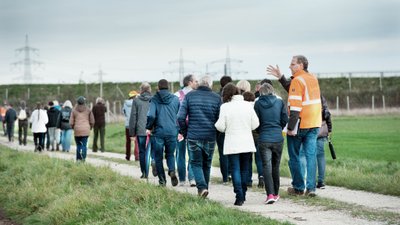 Unterwegs entlang der Strecke: Teilnehmende unseres Lokalforums Haundorf