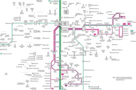 Darstellung der Buslinie 284, 285, 294 in Erlangen