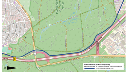 StUB Streckenführung B 4 (Vorplanung)