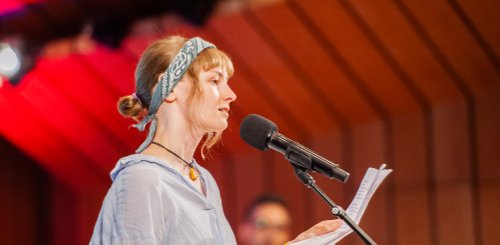 13. Dialogforum: Rahel Behnisch beim Poetry Slam