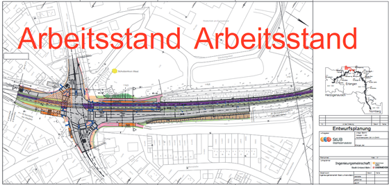 Aktueller Planungsstand: Haltestelle Schulzentrum West